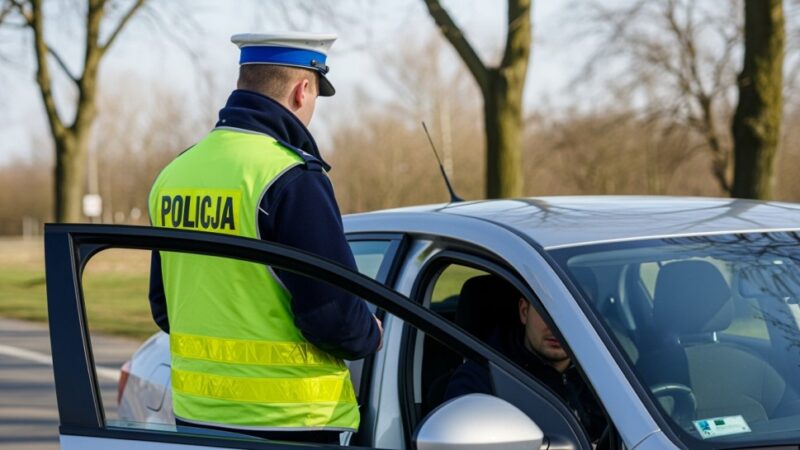 Trzeźwy poranek w Brodnicy: Policja kontroluje kierowców na drogach powiatu