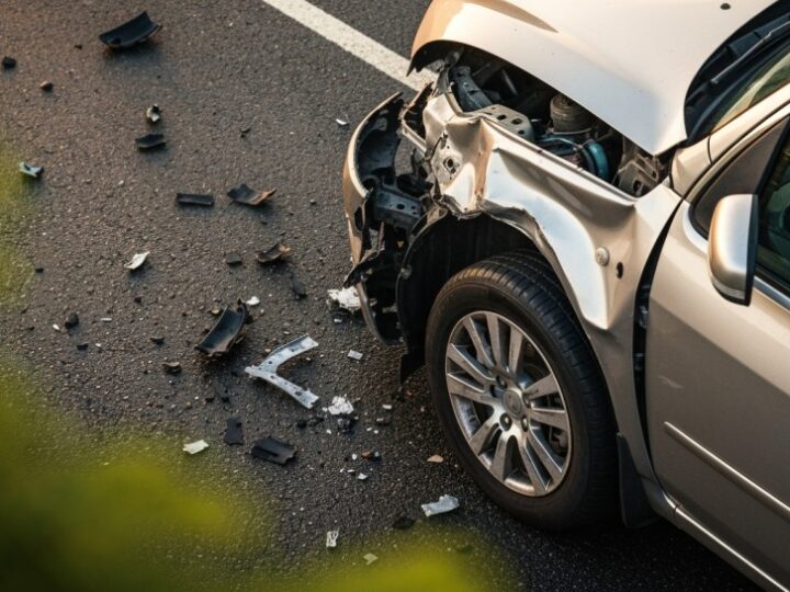 Samochód wjechał pod nadjeżdżający pociąg na przejeździe kolejowym