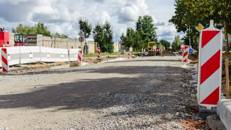 Przebudowa drogi między ul. Wiejską a stacją Circle K w Brodnicy zakończona